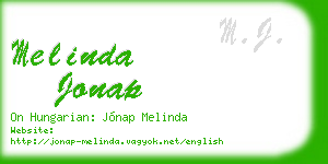 melinda jonap business card